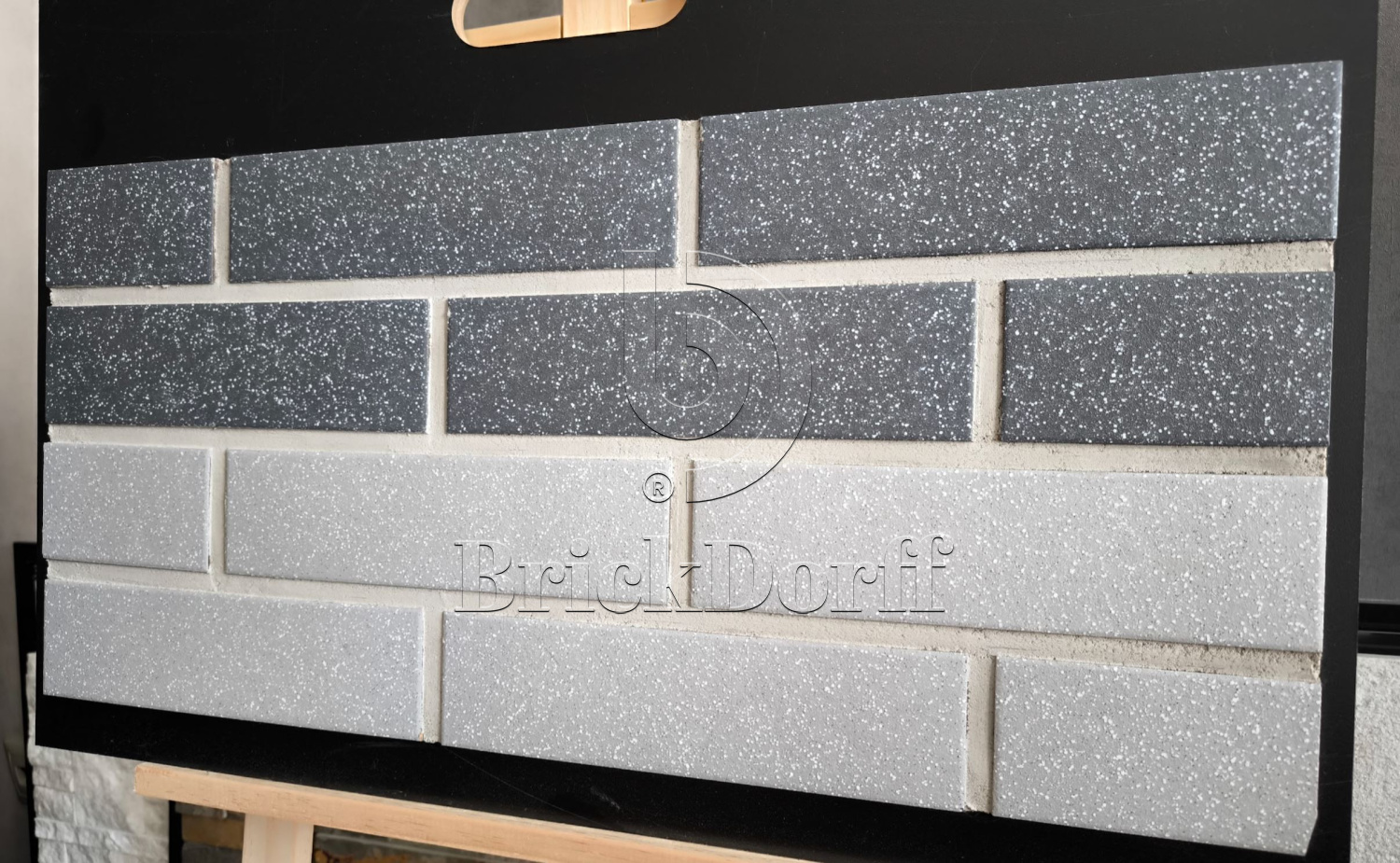 Мичиган-1 серая клинкерная фасадная плитка под кирпич 245*65*7 мм, керамин