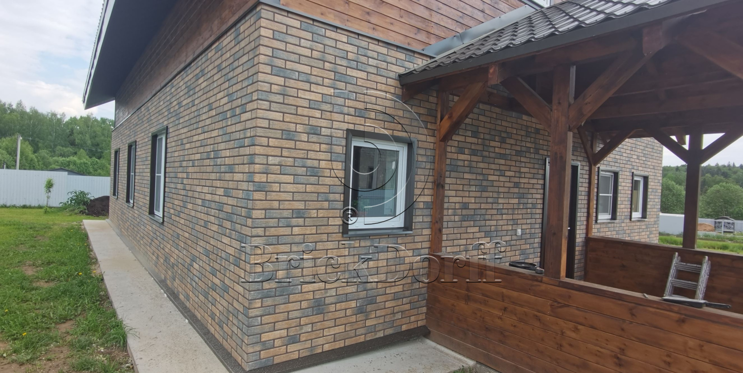 Loft Brick Cardamon фасадная термопанель из пенополистирола ППС 80 мм с клинкерной плиткой