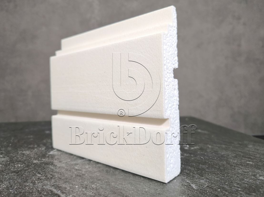 МОЛДИНГ цокольный для Фасада и Интерьера - лепнина, декор из пенополистирола ЦВ-170/2 170*30*2000 мм