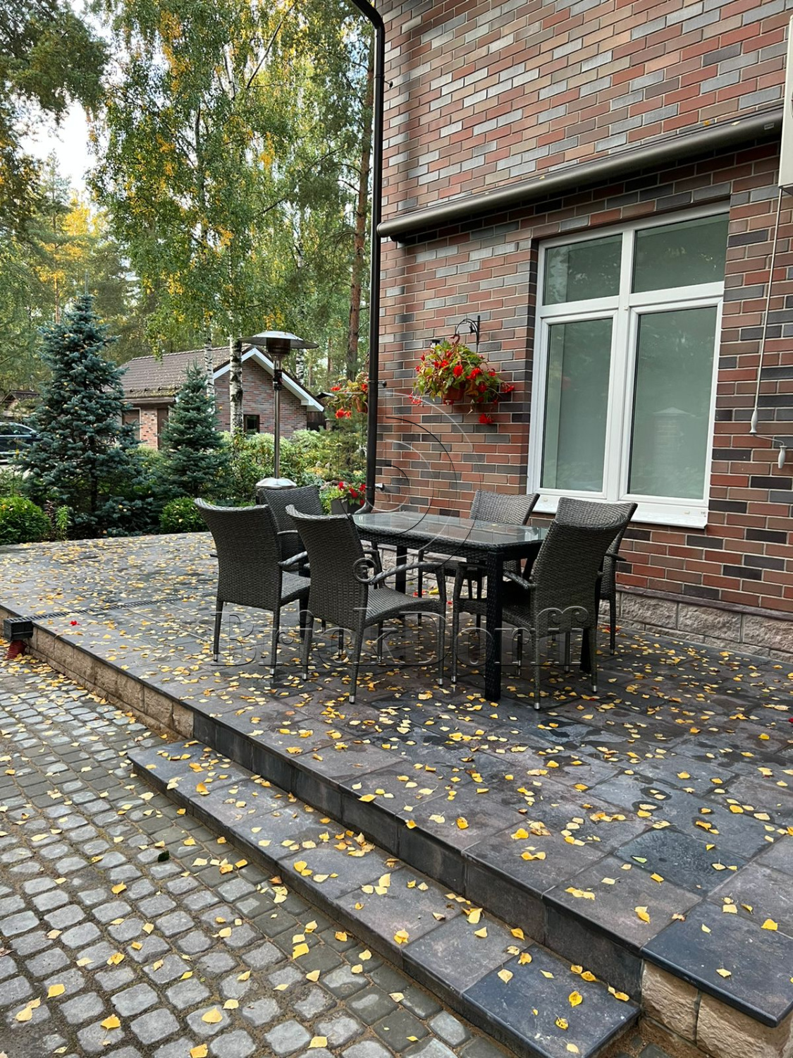 Клинкерная плитка Scandiano Brown 300x300x11 – для улицы, террасы, крыльца, лестницы, морозостойкая