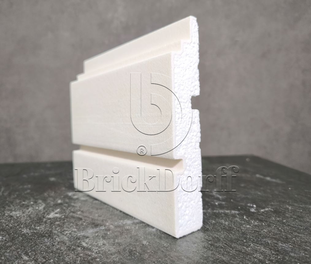 МОЛДИНГ цокольный для Фасада и Интерьера - лепнина, декор из пенополистирола ЦВ-170/2 170*30*2000 мм