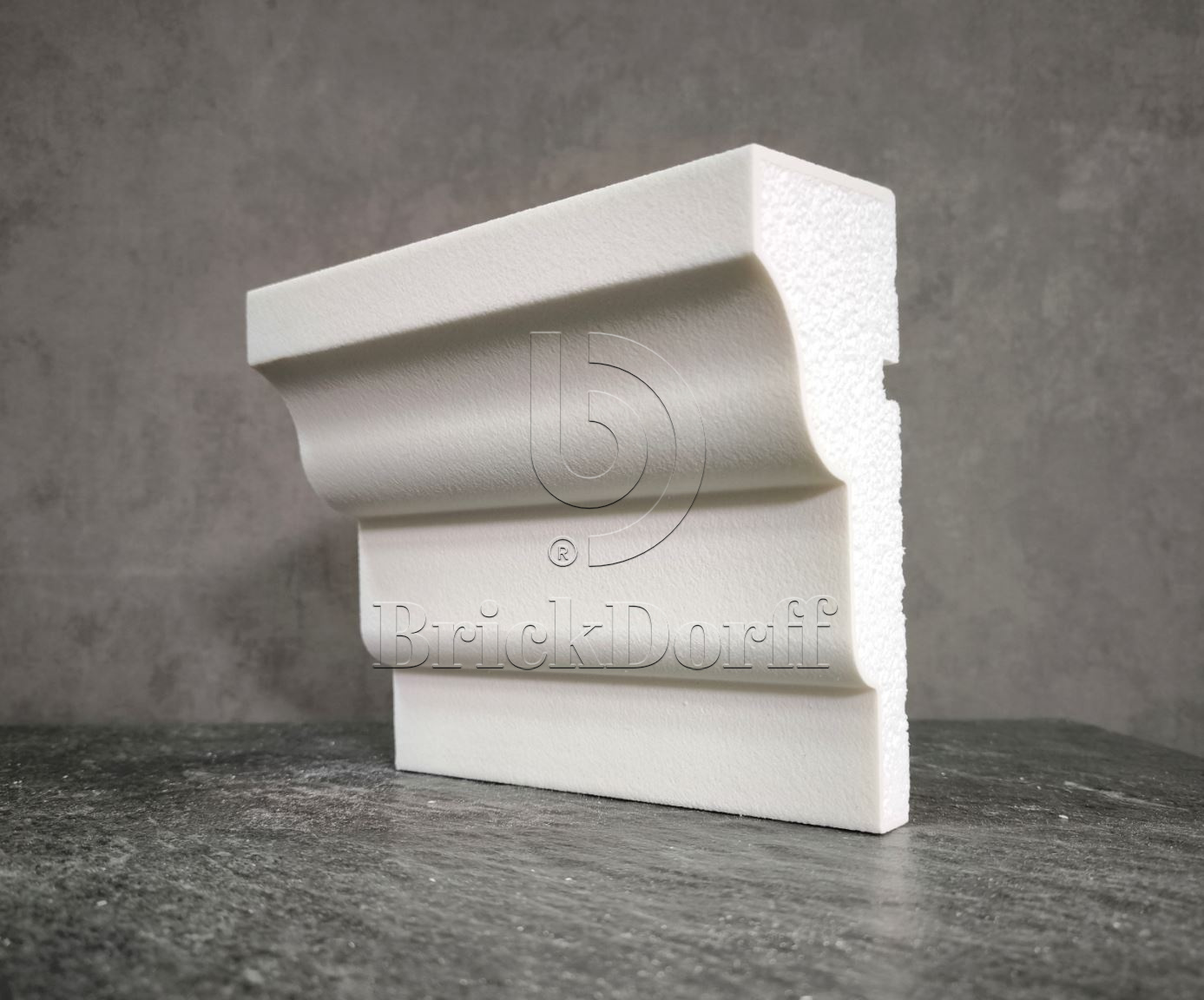 ПОДОКОННИК для Фасада и Интерьера - лепнина, декор из пенополистирола ПВ-180/1 180*80*2000 мм