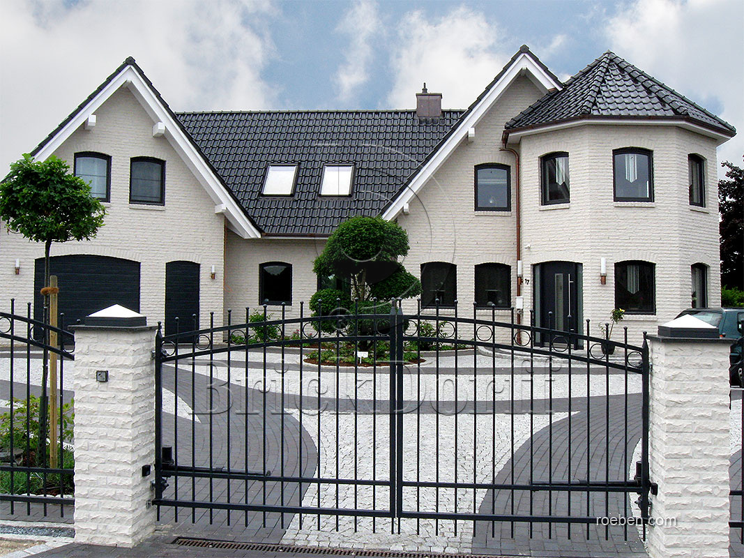 Керамическая черепица рядовая Roben FLANDERNplus антрацит ангоб