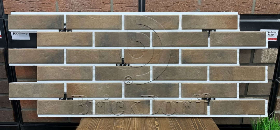 Retro Brick Cardamon фасадная термопанель из пенополистирола ППС 40 мм с клинкерной плиткой