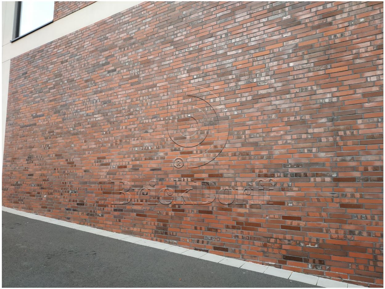 Кирпич облицовочный Клинкерный ригельный Langformat ABC 1012 Schleswig blau-bunt Kohlebrand Fußsortierung 365*115*40 мм