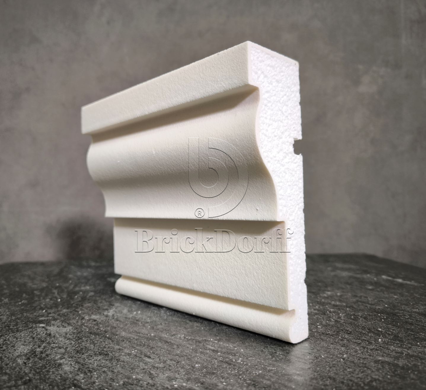 Молдинг для фасада - лепнина, декор из пенополистирола МВ-180/3 180*55*2000 мм
