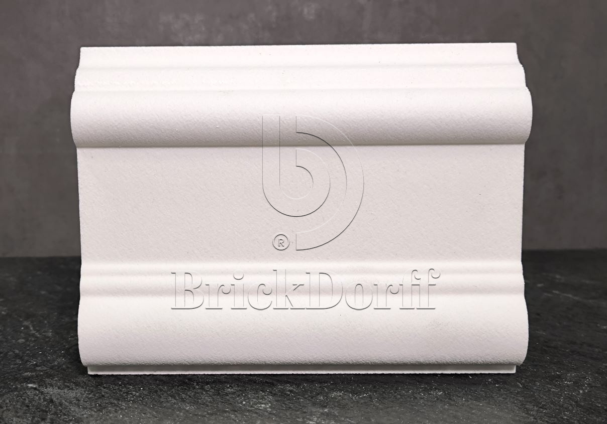 МОЛДИНГ цокольный для Фасада и Интерьера - лепнина, декор из пенополистирола ЦВ-150/2 150*40*2000 мм