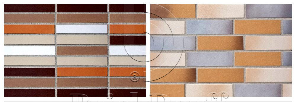 Глазурованная Клинкерная Плитка под кирпич для Вентилируемых фасадов с расшивкой шва ABC цвет RAL  240*71*14 мм