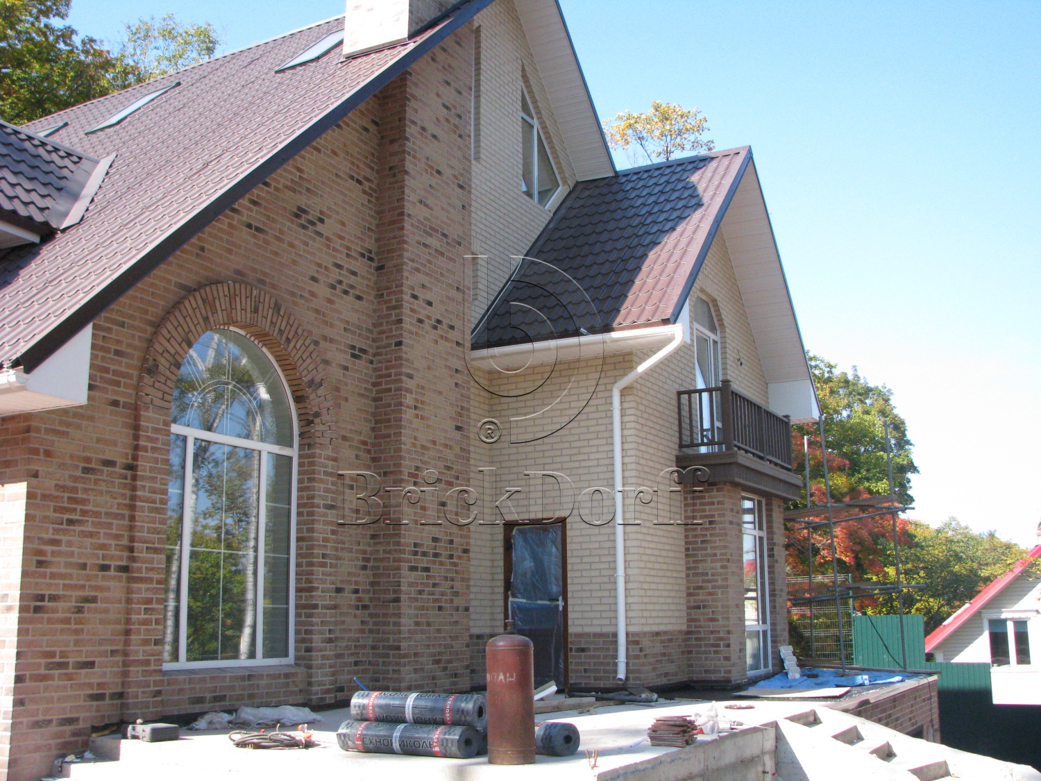 Клинкерная фасадная плитка облицовочная под кирпич Stroeher (Штроер) Zeitlos 357 backstein рельефная NF14, 240*71*14 мм