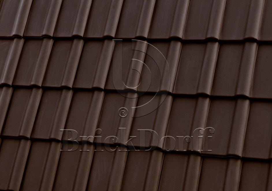 Керамическая черепица рядовая Roben Piemont коричневый гаванский ангоб