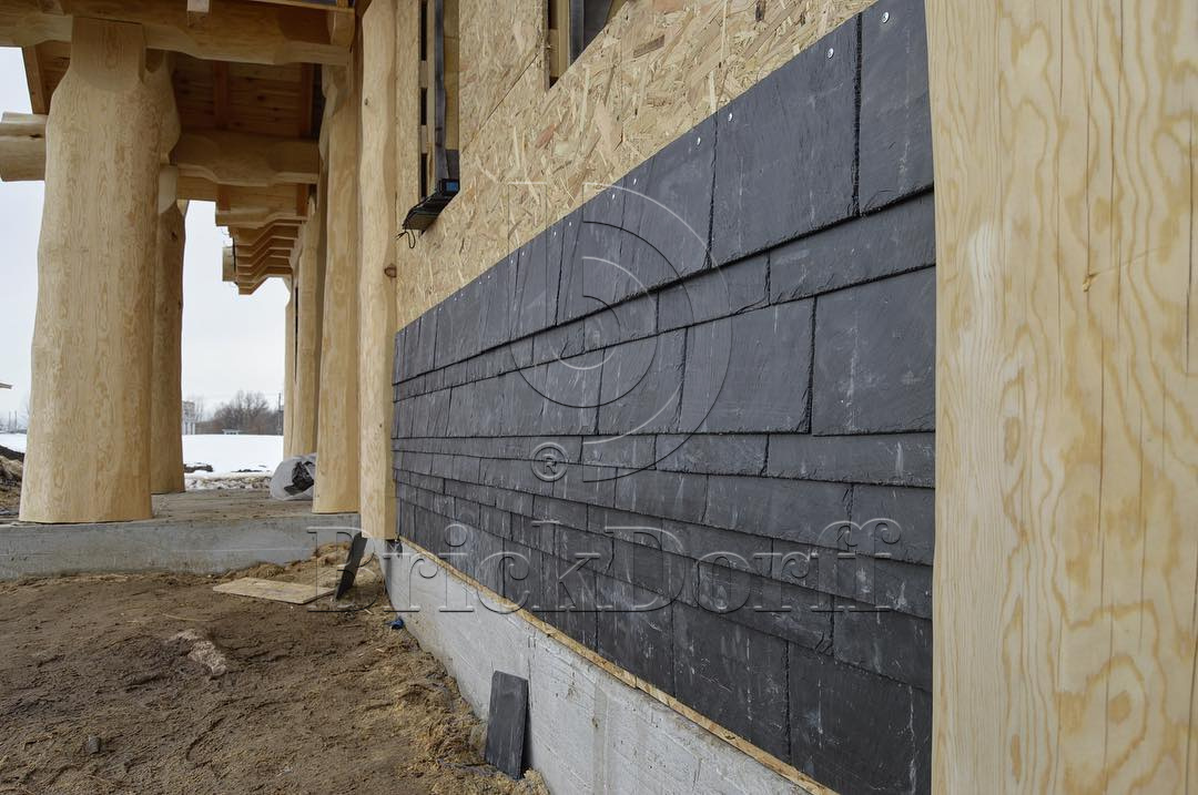 Камень отделка фасада и интерьера. Натуральный - природный камень СЛАНЕЦ плитка  400*250*5/7 мм