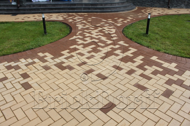 Тротуарная плитка / брусчатка Клинкерная ABC Lederfarben nuanciert (Ледерфарбен нуанкиерт), 200*100*45 мм