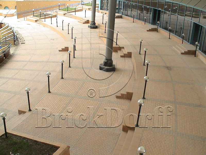 Тротуарная плитка клинкерная ABC Lederfarben nuanciert (Ледерфарбен нуанкиерт) 200*100*20 мм