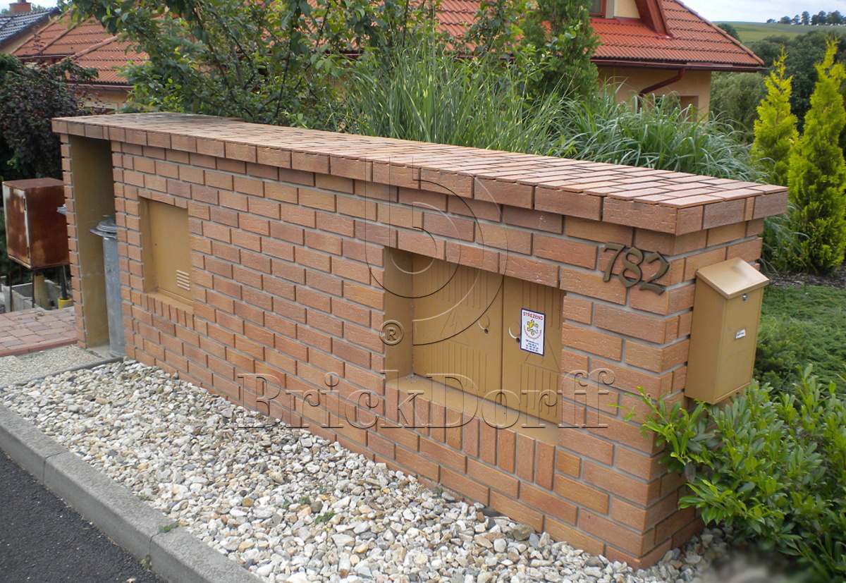 Клинкерная фасадная плитка облицовочная под кирпич Stroeher (Штроер) Keraprotect 405 amsterdam рельефная NF11, 240*71*11 мм