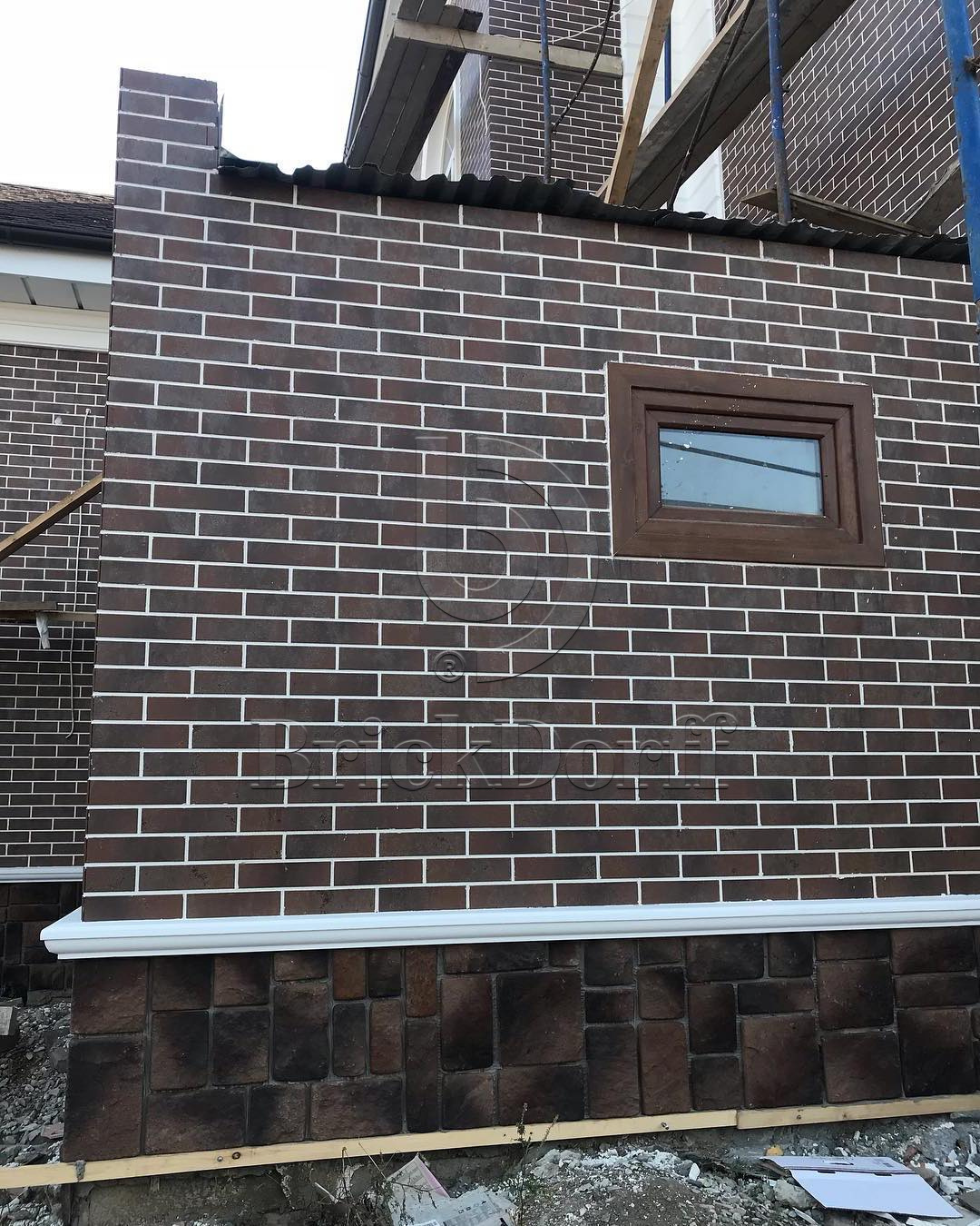 Semir Brown 245X66х7,4 мм Клинкерная фасадная плитка под кирпич облицовочная, коричневая