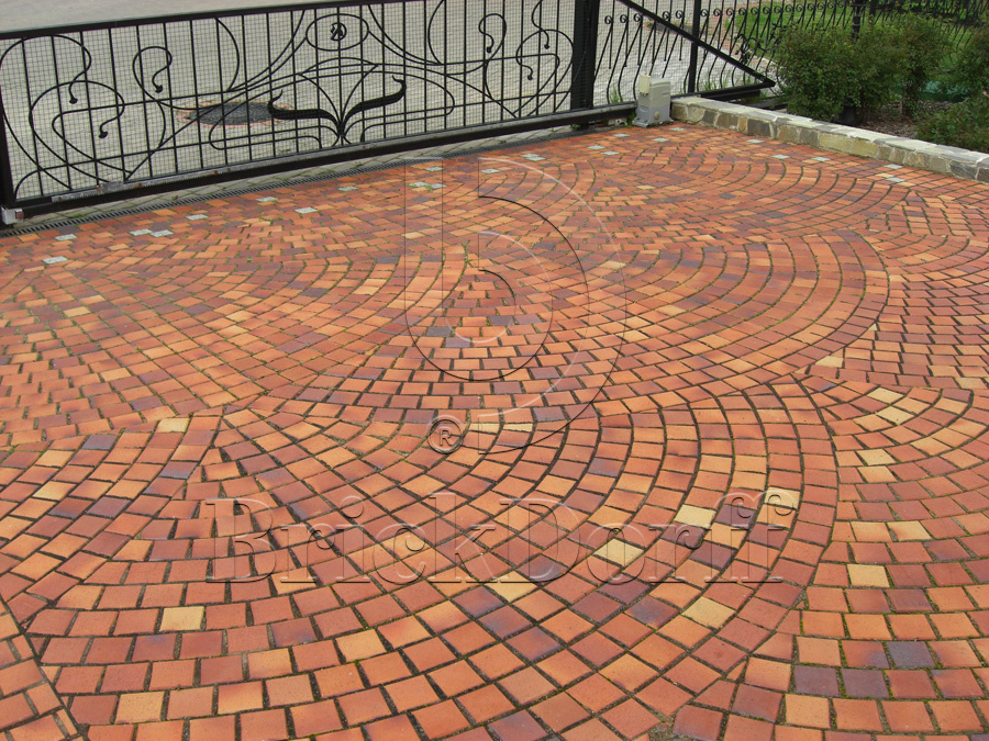 Тротуарная плитка / брусчатка Клинкерная ABC Herbstlaub-geflammt (Хербстлауб-гефламмт), делится на 8 частей 240*118/60*60*52 мм