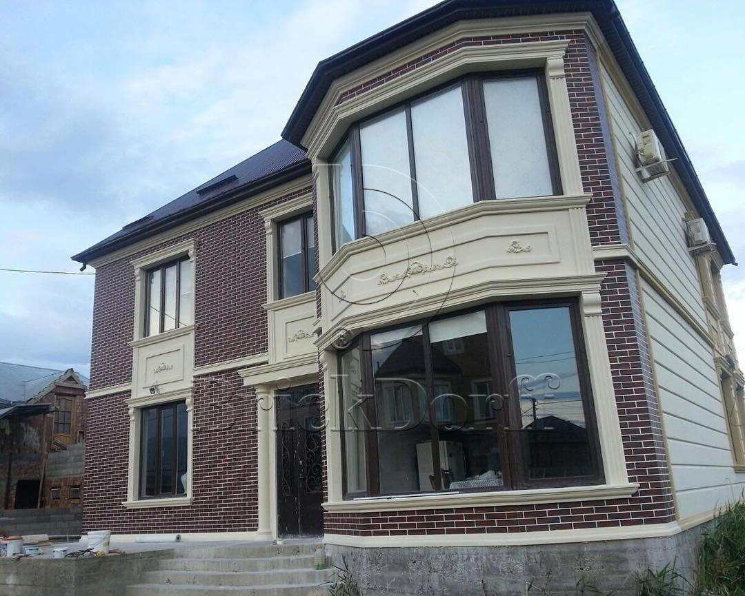 CLOUD BROWN 245X66х7,4 мм Клинкерная фасадная плитка под кирпич облицовочная коричневая