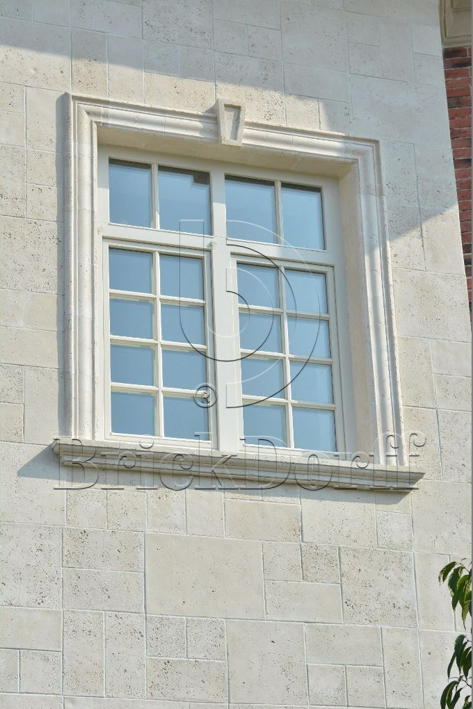 Фасадная облицовочная декоративная плитка травертин-касса 15