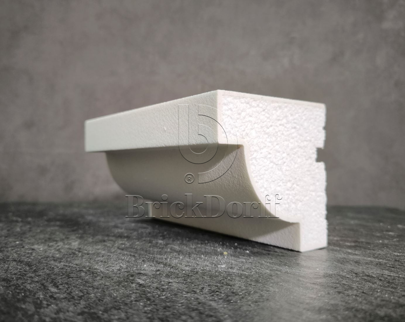 КАРНИЗ для Фасада и Интерьера - лепнина, декор из пенополистирола КВ-100/1 100*100*2000 мм