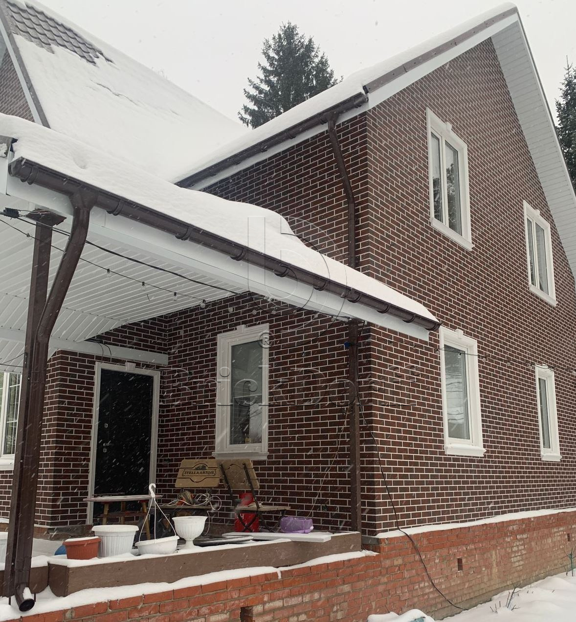 CLOUD BROWN DURO 245X66х7,4 мм Клинкерная фасадная плитка под кирпич облицовочная коричневая