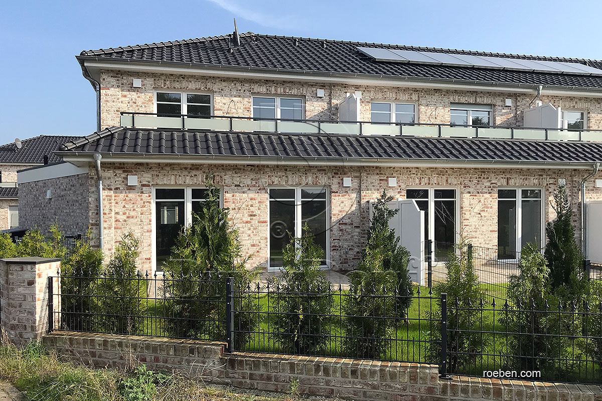 Керамическая черепица рядовая Roben MONZAplus антрацитовый серый ангоб