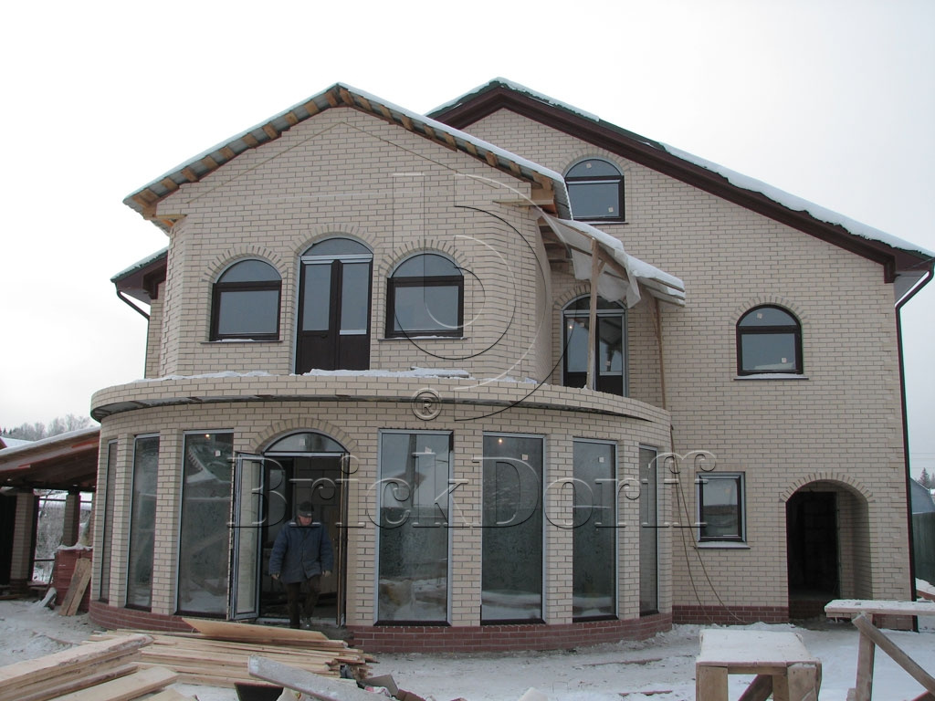 Фасадная Термопанель из пенополистирола ППС 60 мм с клинкерной плиткой Beige Rustik 240*71*10 мм