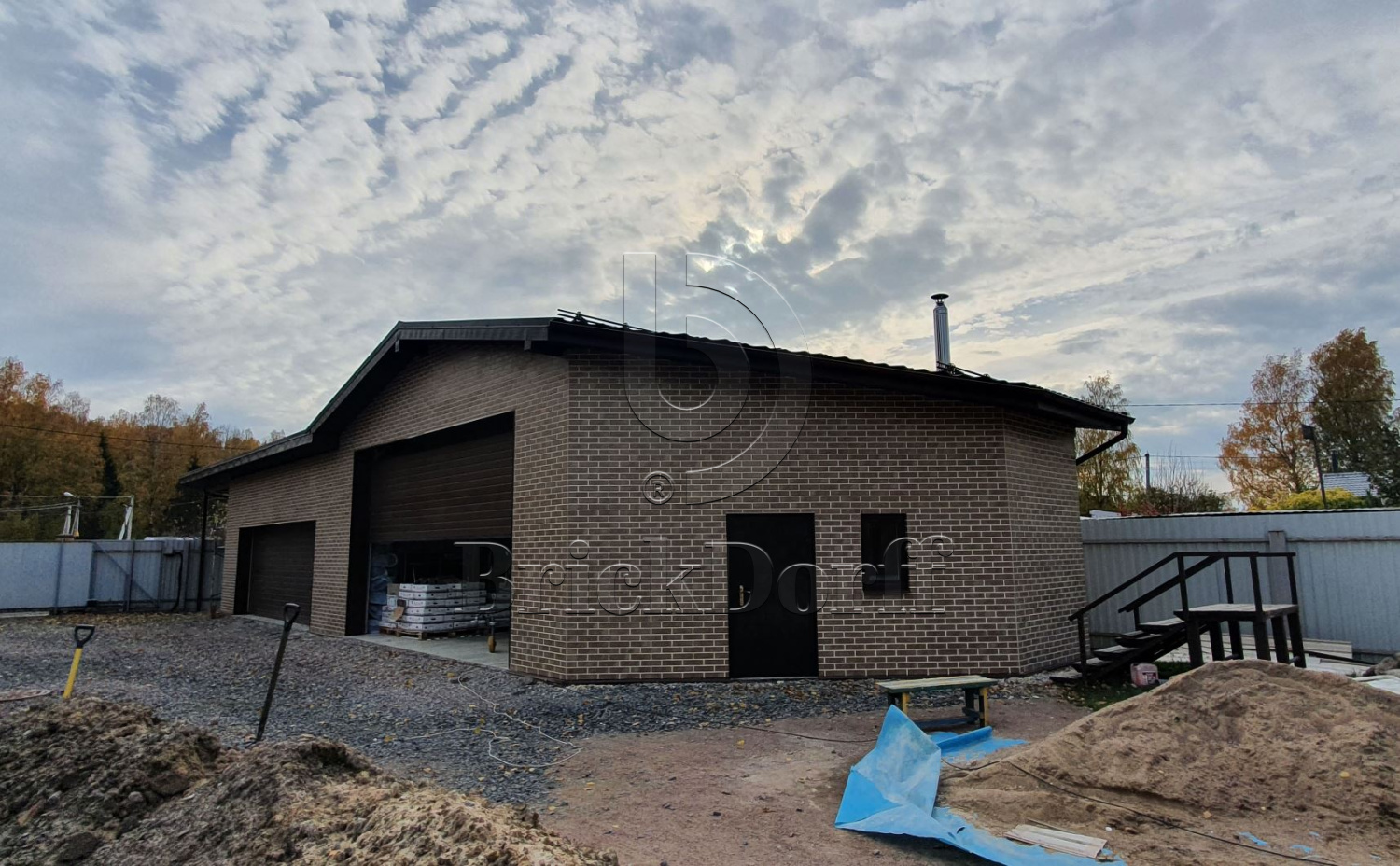 Mattone Sabbia Brown 245X66х7,4 мм Клинкерная фасадная плитка под кирпич облицовочная, коричневая