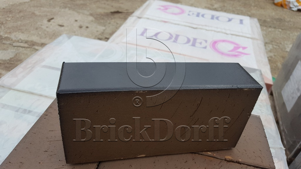 12.861100L Печной Lode KRYPTON гладкий, 250*120*65 мм, Печной Полнотелый Кирпич керамический черный