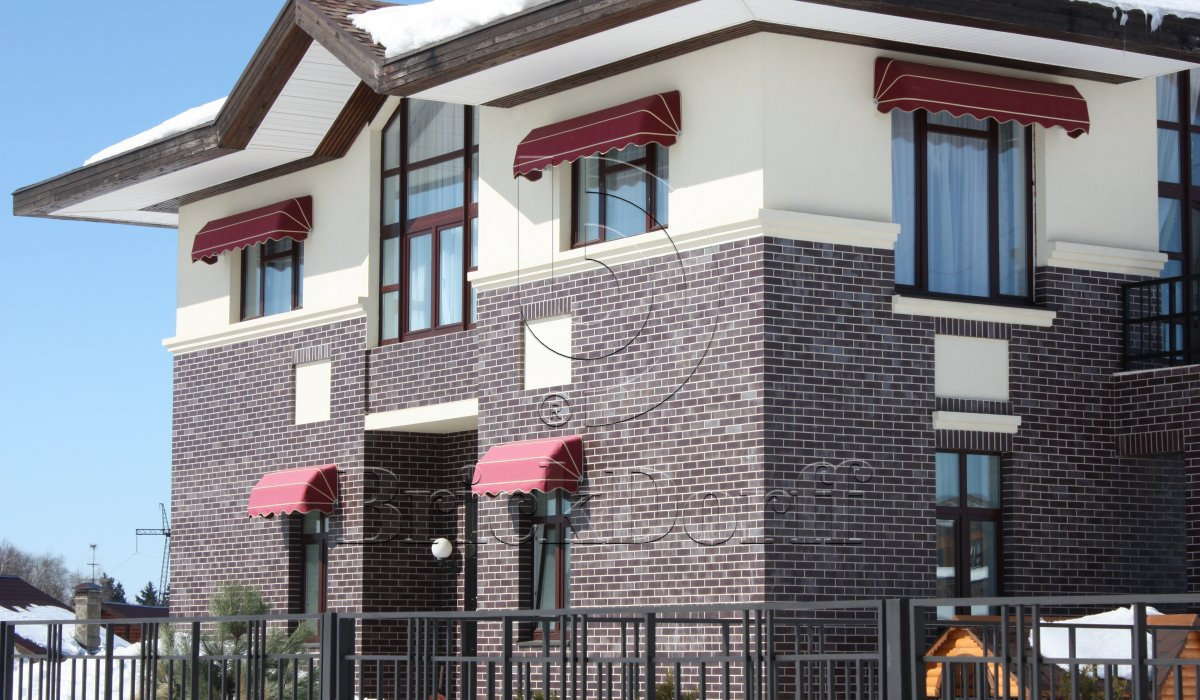 Клинкерная фасадная плитка облицовочная под кирпич ABC Aubergine 240*52*10 мм