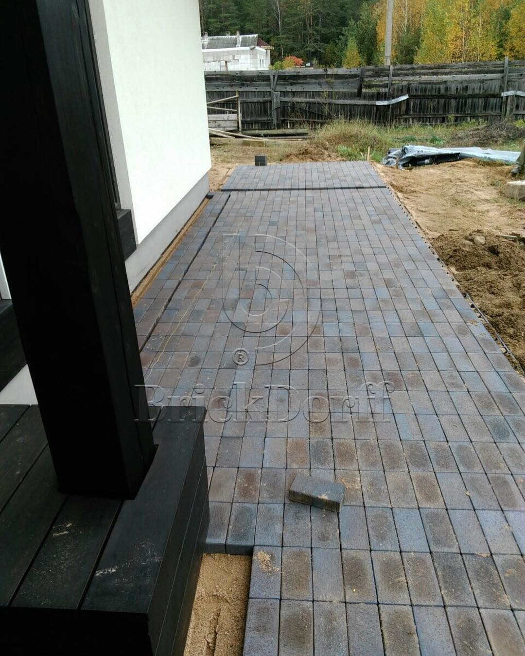 Тротуарная плитка / брусчатка Клинкерная ABC Mitternachtblau (Миттерначтблау) делится на 8 частей 240*118/60*60*52 мм