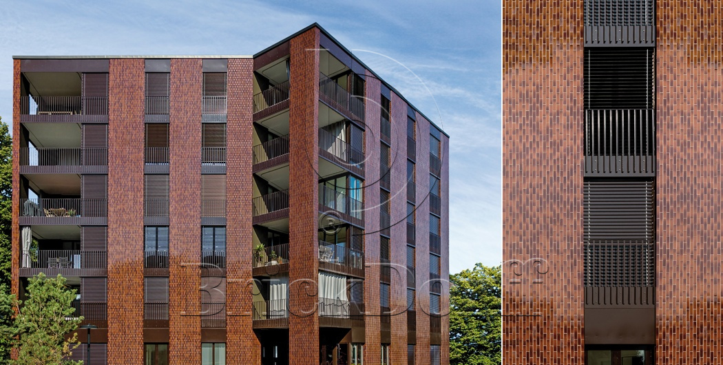 Клинкерная глазурованная фасадная плитка - уникальные цветовые решения