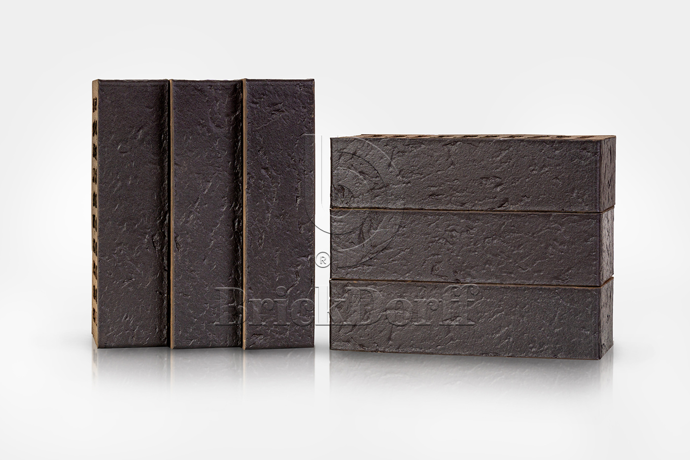 КГ Black Premium 1НФ 250*120*65 черный кирпич лицевой облицовочный керамический пустотелый