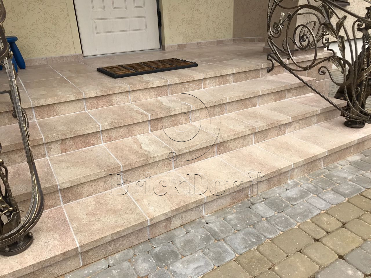 Клинкерная Ступень лофт Угловая противоскользящая плитка Stroeher KERAPLATTE EPOS 955 eres 340*340*35*11 мм