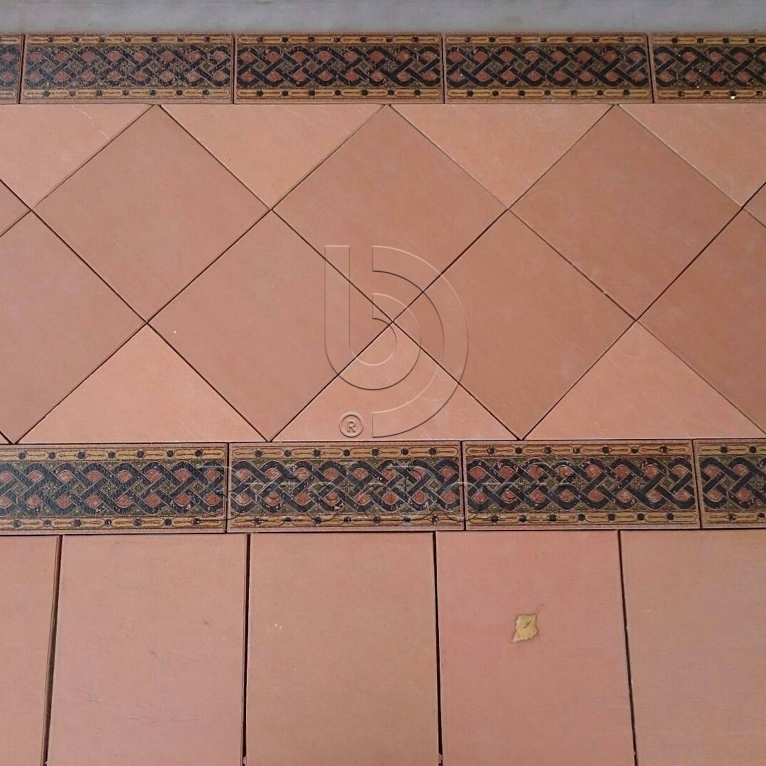 Клинкерная ступень Фронтальная противоскользящая плитка ЭкоКлинкер Natural Bordo Бордо 330*250*40*14 мм