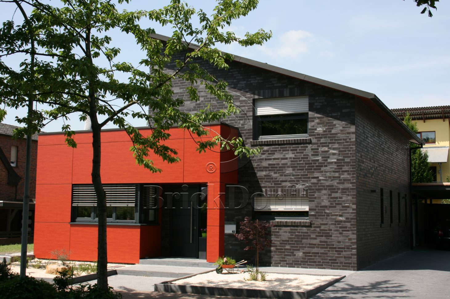 Кирпич облицовочный Клинкерный ABC 954 Hamburg schwarz-blau-bunt glatt 55NF 240*71*55 мм