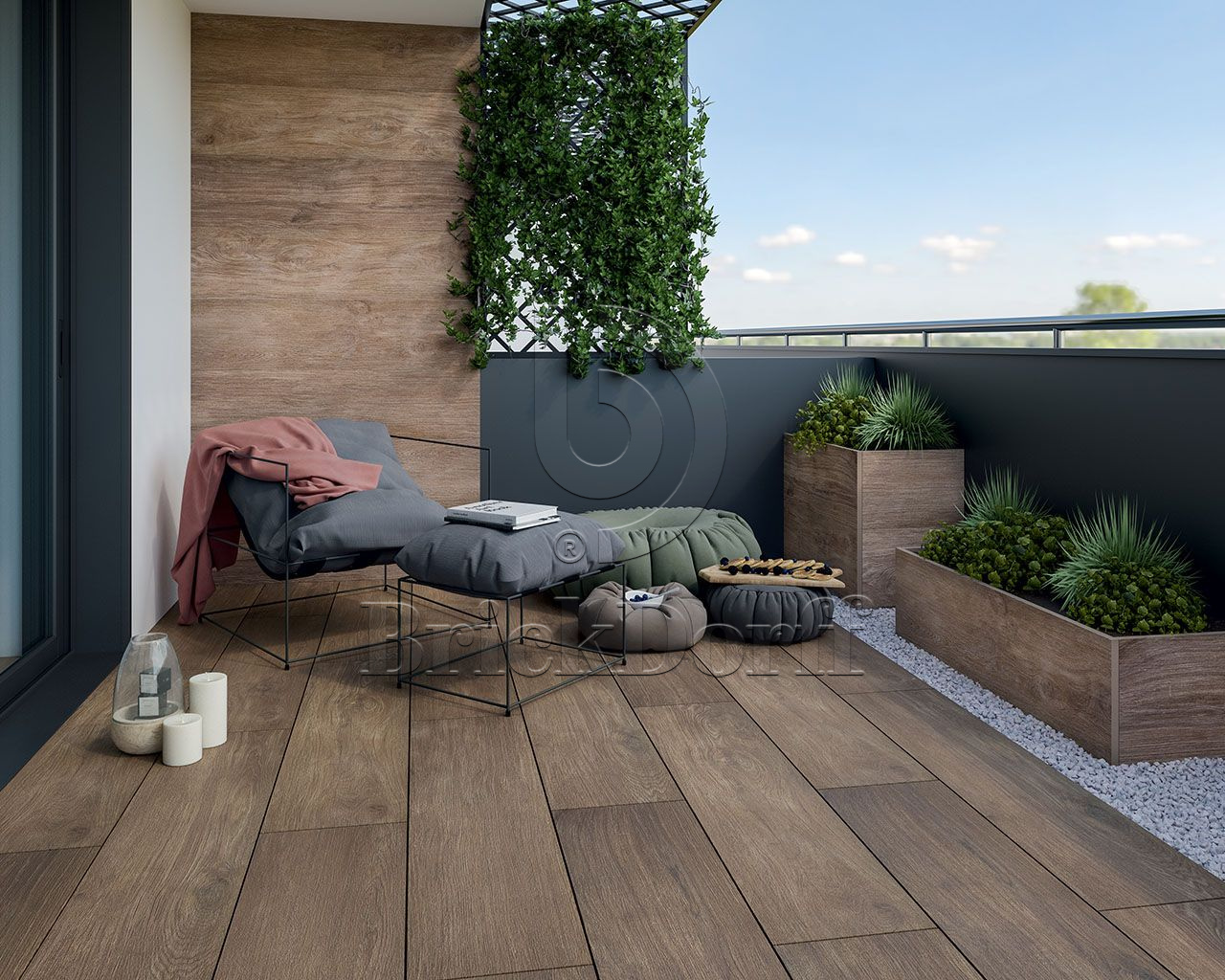 Willow Ochra Gres 295*1195*20 мм тротуарная плитка уличная, противоскользящая, керамогранитная Paradyz