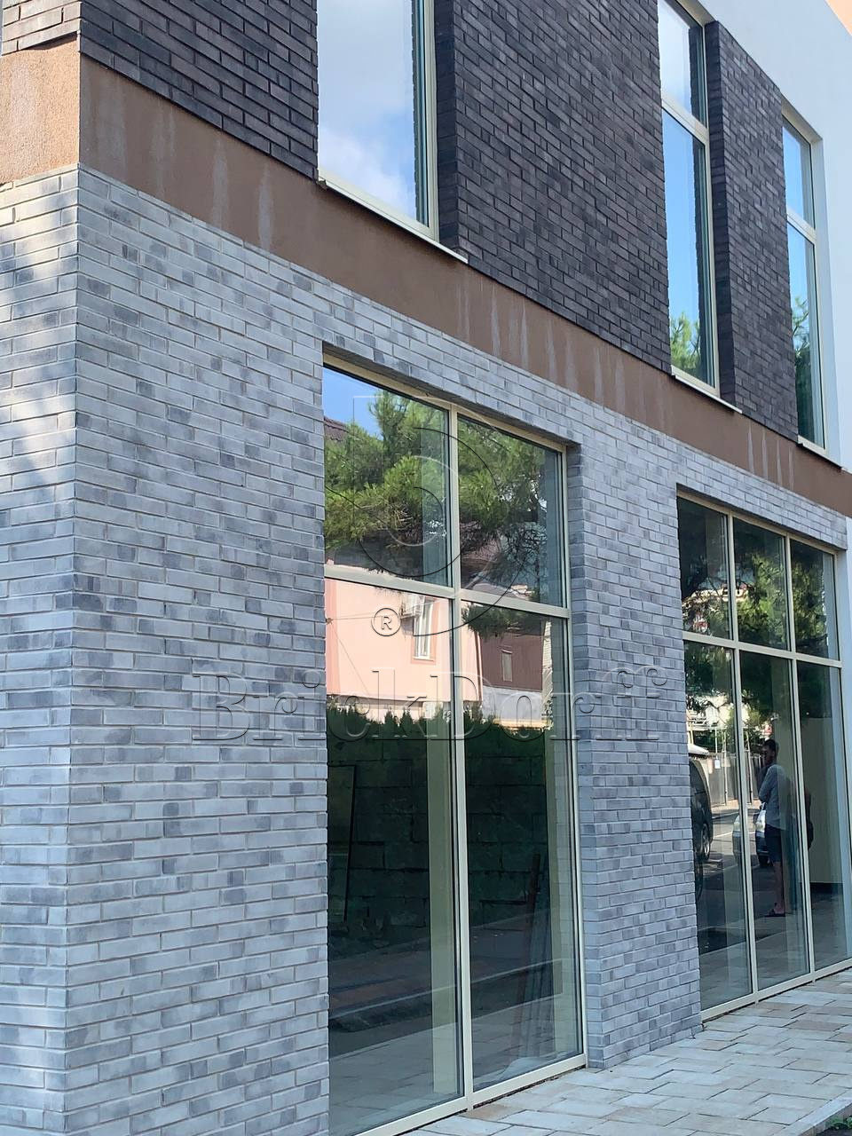 Фасадная ригельная плитка под клинкер Life Brick Римхен 493, 284*51*15 мм