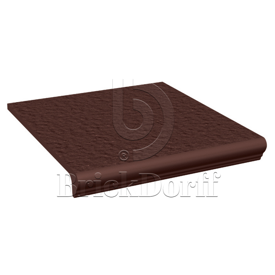 Natural Brown Duro ступень флорентинер противоскользящая с капиносом, коричневая 330x300x11 мм