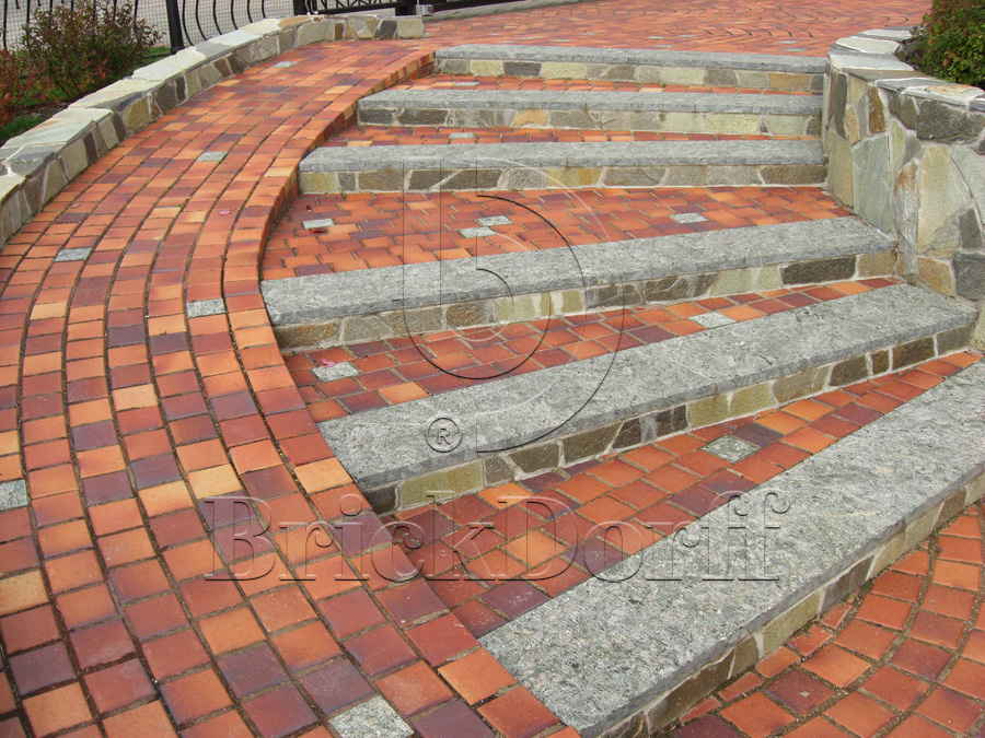 Тротуарная плитка / брусчатка Клинкерная ABC Herbstlaub-geflammt (Хербстлауб-гефламмт), делится на 8 частей 240*118/60*60*52 мм