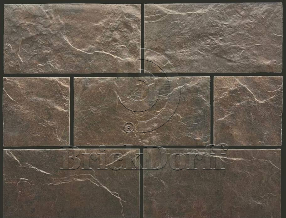 Облицовочная плитка Terra TERRABIG Brown крупный формат под камень — архитектурная серия для фасада и интерьера