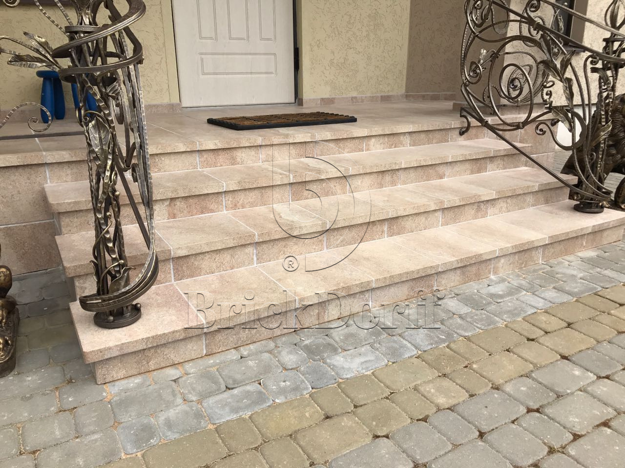 Клинкерная Ступень лофт Угловая противоскользящая плитка Stroeher KERAPLATTE EPOS 955 eres 340*340*35*11 мм