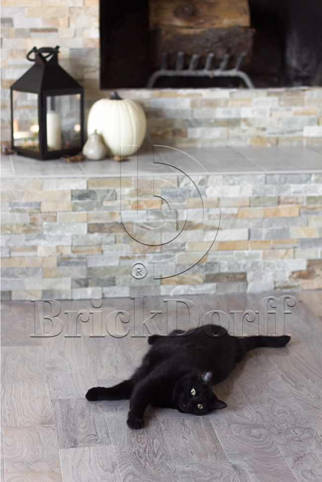 Сланец Бежевый-014 600*150*10-20 мм, натуральный камень для фасада и интерьера BD