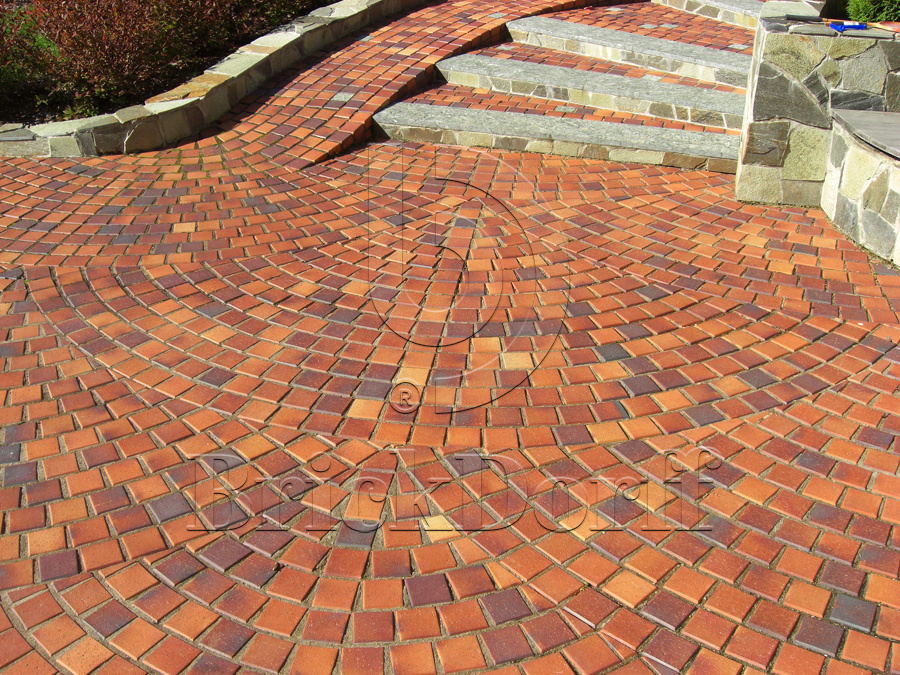 Тротуарная плитка / брусчатка Клинкерная ABC Herbstlaub-geflammt (Хербстлауб-гефламмт), делится на 8 частей 240*118/60*60*52 мм