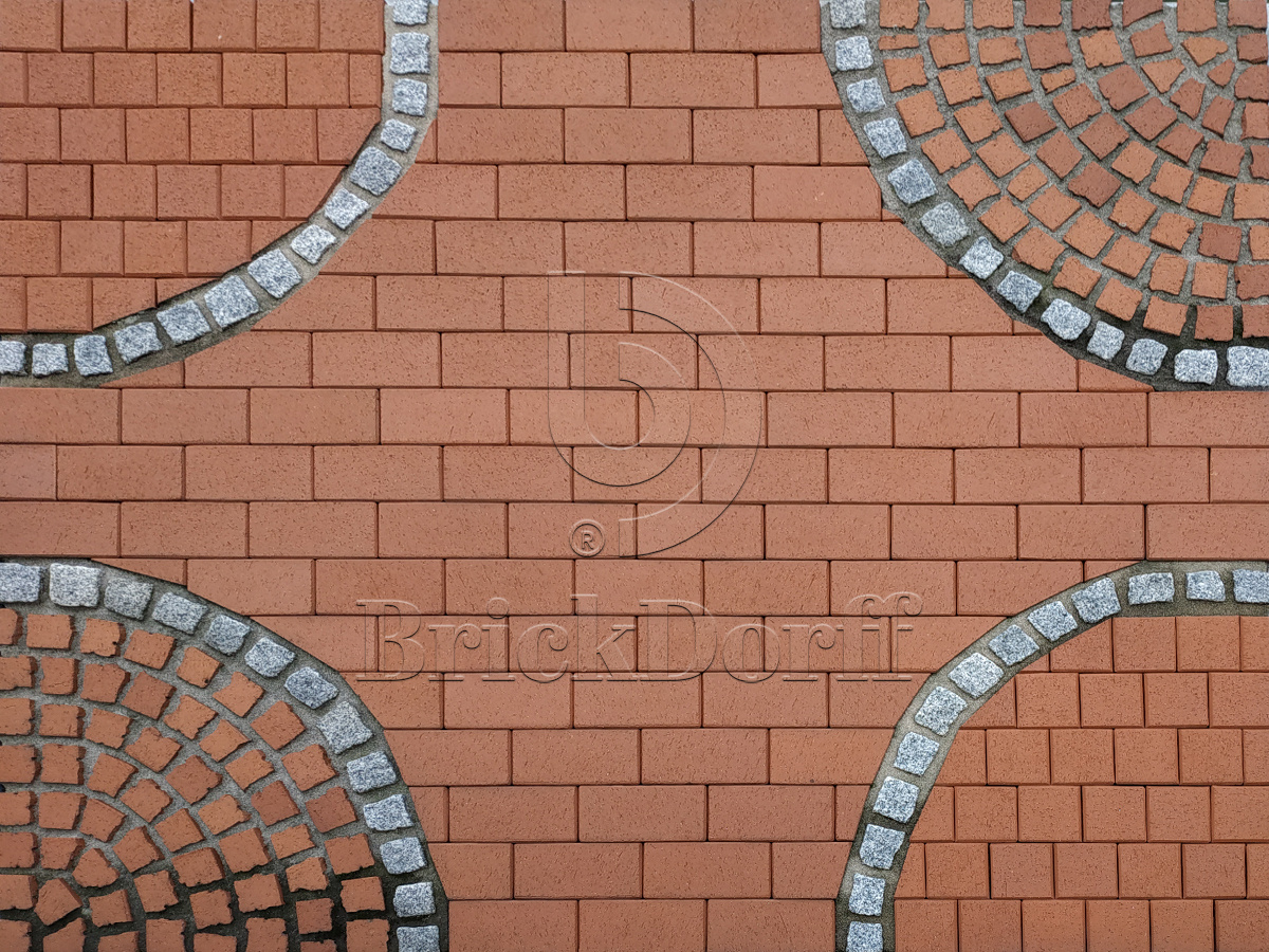 Тротуарная плитка / брусчатка Клинкерная ABC Rot-nuanciert (Рот-нуанкиерт) 240*118*52 мм