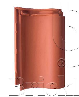 Керамическая черепица рядовая Natur-rot TG10 445х290 ABC, Натуральная красная