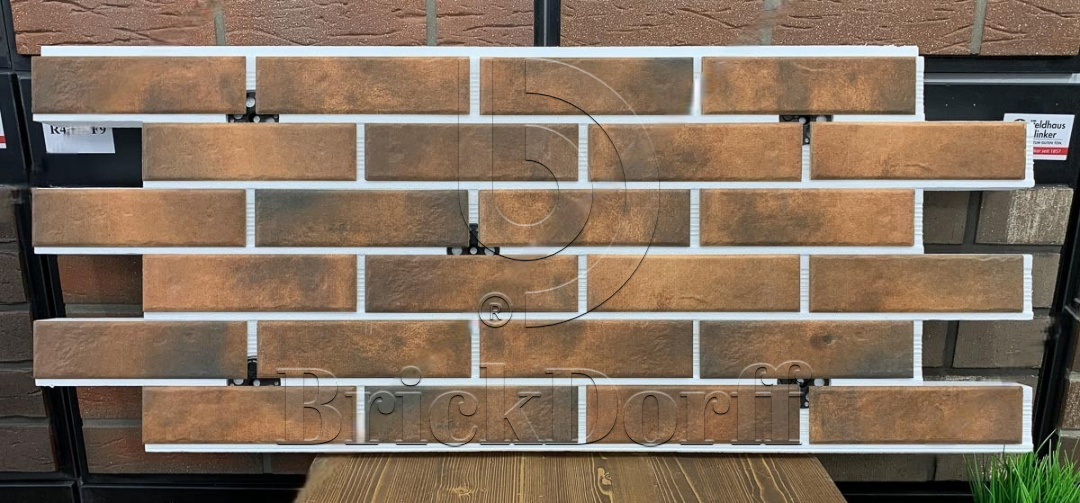 Retro Brick Chili фасадная термопанель из пенополистирола ППС 40 мм с клинкерной плиткой