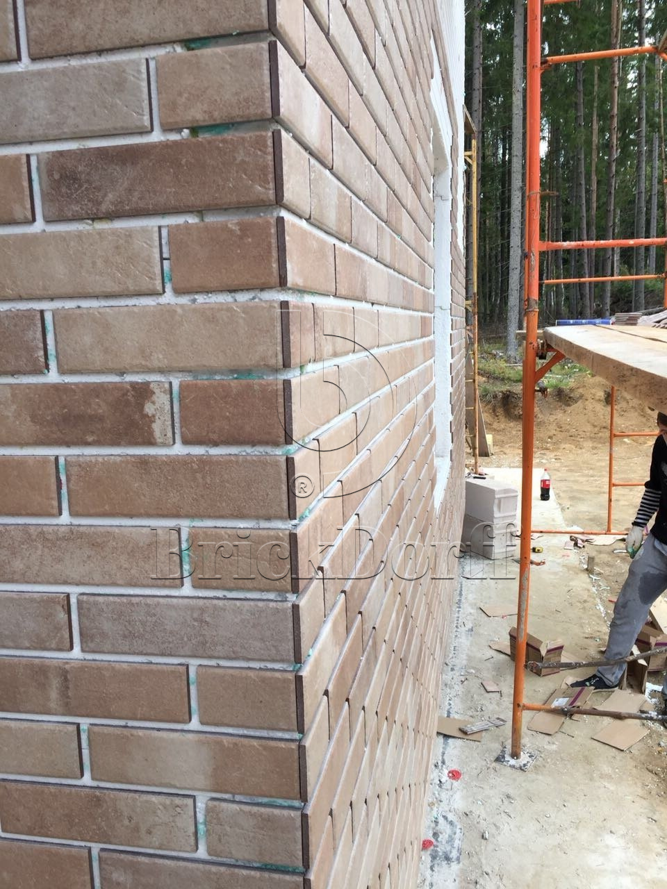 SCANDIANO OCHRA 245X66х7,4 мм Клинкерная фасадная плитка под кирпич облицовочная охровая