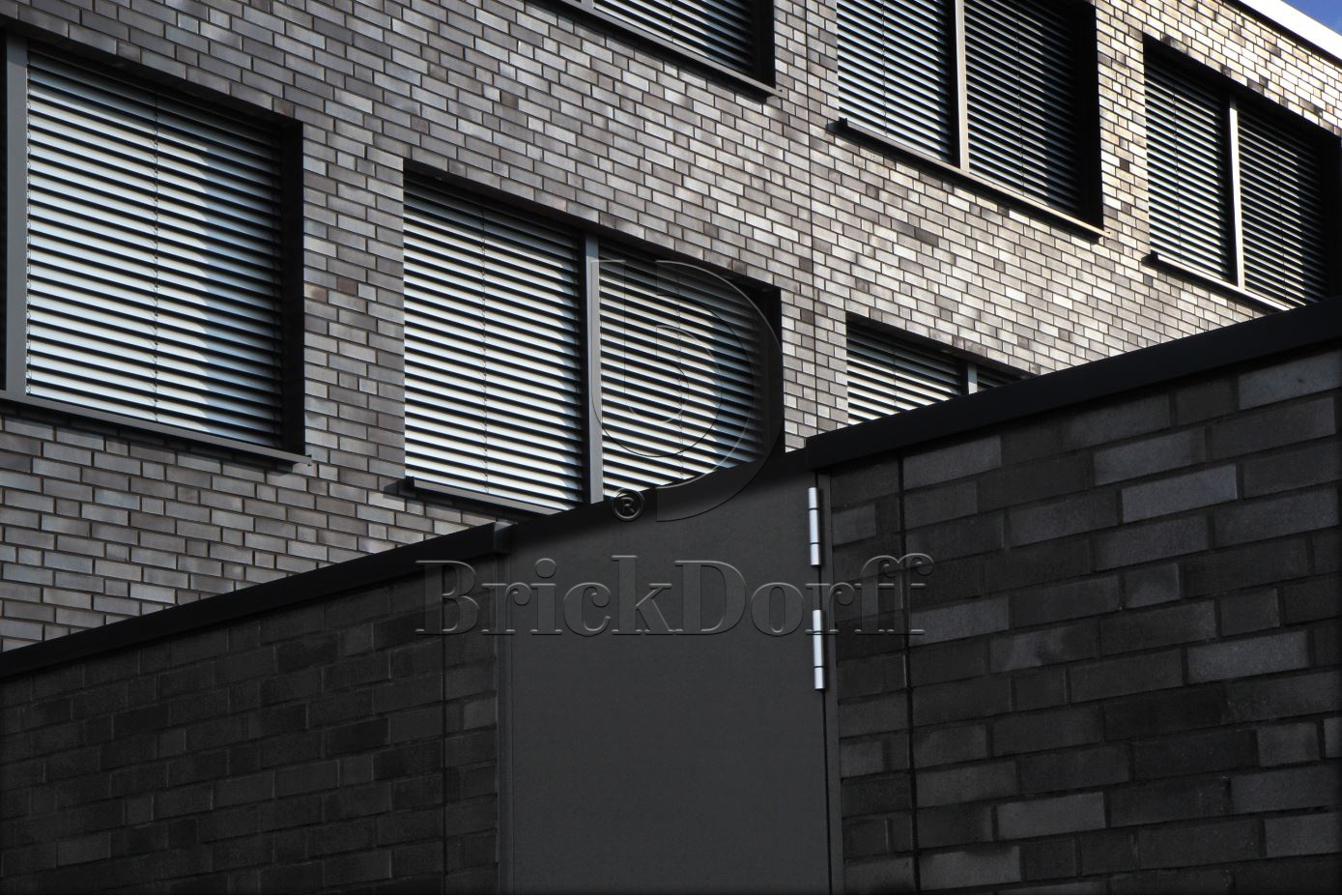 Кирпич облицовочный Клинкерный ABC 954 Hamburg schwarz-blau-bunt glatt 55NF 240*71*55 мм