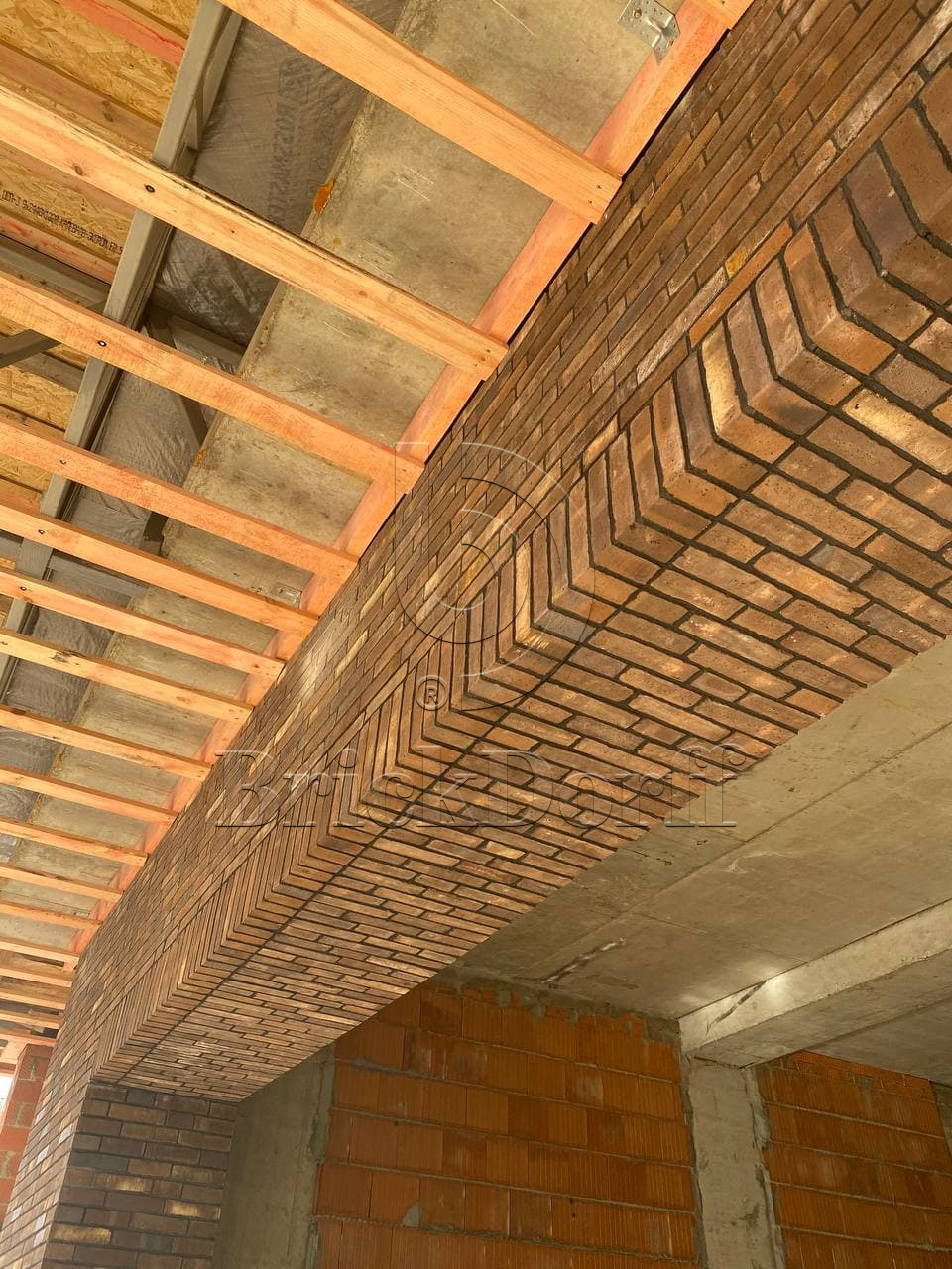 Amarante DF 210х24х65 мм, Фасадная и Интерьерная Плитка ручной формовки под кирпич Engels baksteen