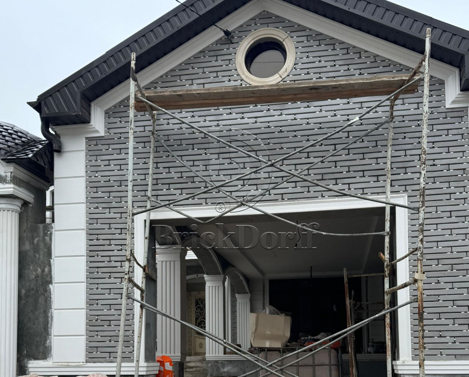 Фасадная ригельная плитка под клинкер Life Brick Лонг 202, 430*52*15 мм